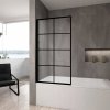 REA - Parawan nawannowy ruchomy LAGOS-1 BLACK 80cm 